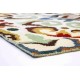 Ręcznie tkany dywan Modern z Indii 100% wełna 160x230cm kwiatowe motywy ludowe, kolorowy