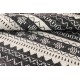 Ręcznie tkany dywan Modern z Indii 100% wełna 160x240cm mozaika arabeska w pasy, szary