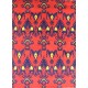 Ręcznie tkany dywan Modern z Indii 100% wełna 170x230cm kwiatowe motywy ludowe, czerwony