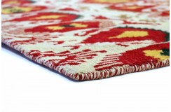 Ciepły dywan indyjski 100% wełna owcza nowoczesny wzór 170x230cm