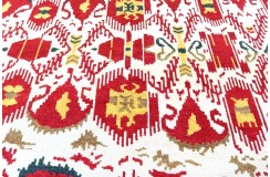 Ciepły dywan indyjski 100% wełna owcza nowoczesny wzór 170x230cm