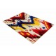 Ręcznie tkany dywan Modern z Indii 100% wełna 165x235cm ludowe motywy abstrakcyjne, czerwony