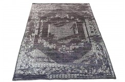 Ciepły dywan indyjski 100% wełna owcza nowoczesny wzór 170x240cm