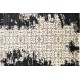 Ręcznie tkany dywan Modern z Indii 100% wełna 170x240cm wzór abstrakcyjny arabeska vintage czarny biały