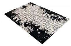 Ciepły dywan indyjski 100% wełna owcza nowoczesny wzór 170x240cm