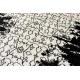 Ręcznie tkany dywan Modern z Indii 100% wełna 170x240cm wzór abstrakcyjny arabeska vintage czarny biały