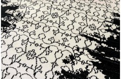 Ciepły dywan indyjski 100% wełna owcza nowoczesny wzór 170x240cm