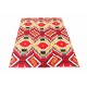 Ręcznie tkany dywan Modern z Indii 100% wełna 165x250cm ludowe motywy abstrakcyjne, czerwony