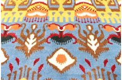 Ciepły dywan indyjski 100% wełna owcza nowoczesny wzór 170x240cm