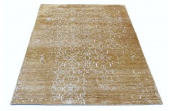 Ciepły dywan indyjski 100% wełna owcza nowoczesny wzór 170x240cm