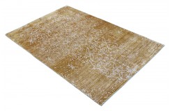 Ciepły dywan indyjski 100% wełna owcza nowoczesny wzór 170x240cm
