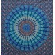 Gobelin bawełniany na ścianę z Indii 140x185cm mandala ręcznie wykonana insyjska