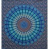 Gobelin bawełniany na ścianę z Indii 140x185cm mandala ręcznie wykonana insyjska