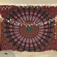 Gobelin bawełniany na ścianę z Indii 215x230cm mandala ręcznie wykonana insyjska