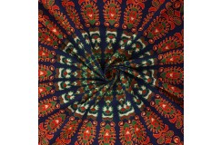 Ręcznie wykonanany przez rzemieślników indyjskich gobelin mandala