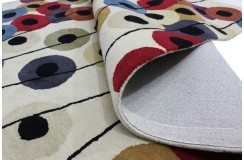100% wełna gruby dywan z Indii 100x150cm kolorowy prostokąt