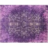 Unikatowy fioletowy dywan jedwabny z Nepalu deseń vintage 250x300cm luksus jedwab z bananowca