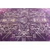 Jedwabny / wełniany dywna z Nepalu 250x300cm w stylu vintage turkus