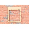 Jedwabny / wełniany dywna z Nepalu 250x350cm w stylu vintage turkus