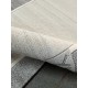 Ręcznie tkany wełniany z jedwabiem dywan indyjski Nepal 90x160cm klasyczny jasny szary