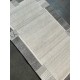 Ręcznie tkany wełniany z jedwabiem dywan indyjski Nepal 90x160cm klasyczny jasny szary