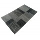 Ręcznie tkany wełniany z jedwabiem dywan indyjski Nepal 90x160cm patchwork szary