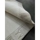 Ręcznie tkany wełniany z jedwabiem dywan indyjski Nepal 90x160cm klasyczny beżowy