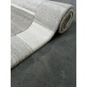 Luksusowy nepalski dywan patchwork szary 200x300cm wełna i jedwab