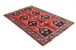 Bogaty perski dywan Shiraz z Iranu ok 140x200 tradycyjny czerwony