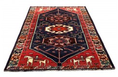 Bogaty perski dywan Shiraz z Iranu ok 160x260 tradycyjny czerwony