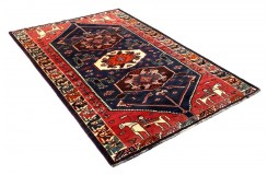 Bogaty perski dywan Shiraz z Iranu ok 160x260 tradycyjny czerwony