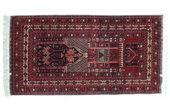 Kobierzec modlitewnik z Afganistanu Khan Mohammadi 100% wełniany monochromatyczny orientalny dywan ręcznie wykonany 80x140cm