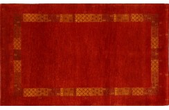 100% wełniany dywan Gabbeh Loribaft pomarańczowy 170x240cm Indie