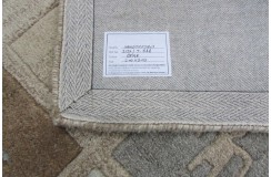 100% wełna gruby dywan z Indii 200x200cm kolorowy kwadrat