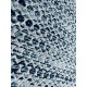 Piękny ręcznie wykonany płasko tkany kilim dywan wełniana filcowana gruba przędza z Indii 160x230cm biało-niebieski dwustronny