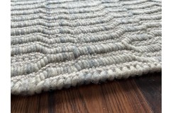 Piękny ręcznie wykonany płasko tkany kilim dywan wełniana filcowana gruba przędza z Indii 150x240cmi dwustronny