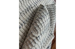 Piękny ręcznie wykonany płasko tkany kilim dywan wełniana filcowana gruba przędza z Indii 150x240cmi dwustronny