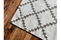 Wełniany kilim dywan z Indii 160x230cm ręcznie tkany brąz