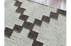 Wełniany kilim dywan z Indii 160x230cm ręcznie tkany brąz