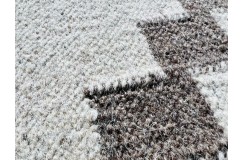 Wełniany kilim dywan z Indii 160x230cm ręcznie tkany brąz