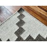 Wełniany kilim dywan z Indii 160x230cm ręcznie tkany brąz