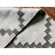 100% wełniany gęsty gruby dywan kilim 160x230 brązowo beżowo-brązowy ręcznie tkany z Indii geometryczny