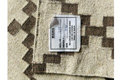 Wełniany kilim dywan z Indii 160x230cm ręcznie tkany brąz