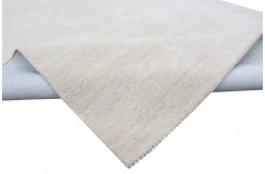 100% wełna gruby dywan z Indii 200x300cm beżowy geometryczny