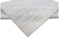 100% wełna gruby dywan z Indii 200x200cm beżowy geometryczny kwadrat