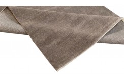 Gładki 100% wełniany dywan Gabbeh Lori brązowy 200x300cm 