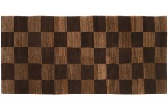 Elegancki, nowoczesny perski Gabbeh dywan GRUBY ręcznie tkany WEŁNA 100% 150x340cm