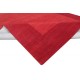 Czerwony designerski nowoczesny dywan wełniany ok 200x300cm Indie 2cm gruby geometryczny