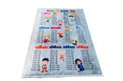 Miękki dywan dla dzieci tabliczka mnożenia dla chłopca lub dziewczynki 160x230cm kolorowy