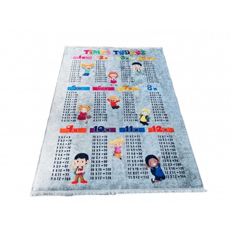 Miękki dywan dla dzieci tabliczka mnożenia dla chłopca lub dziewczynki 160x230cm kolorowy